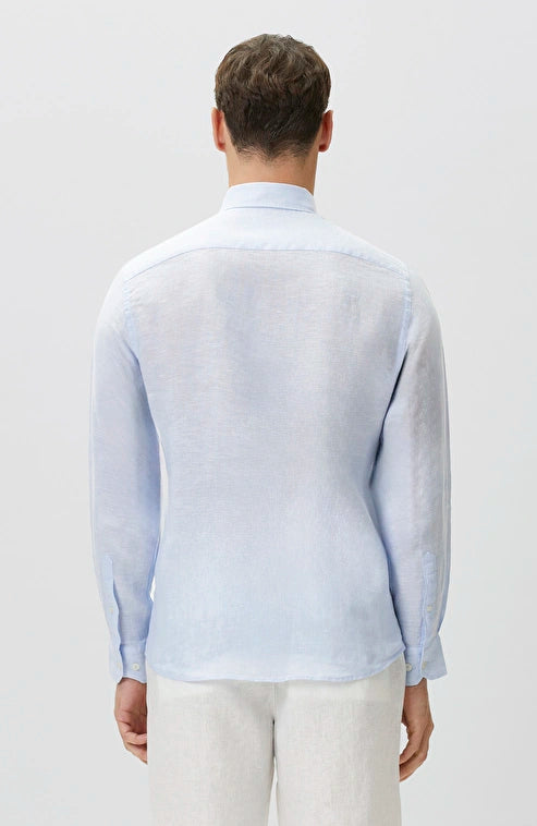 MEN'S Light Blue Linen Shirt