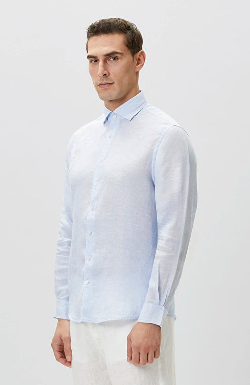 MEN'S Light Blue Linen Shirt