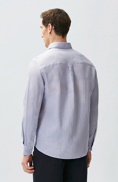 MEN'S N-Green Lilac Comfort Linen Shirt
