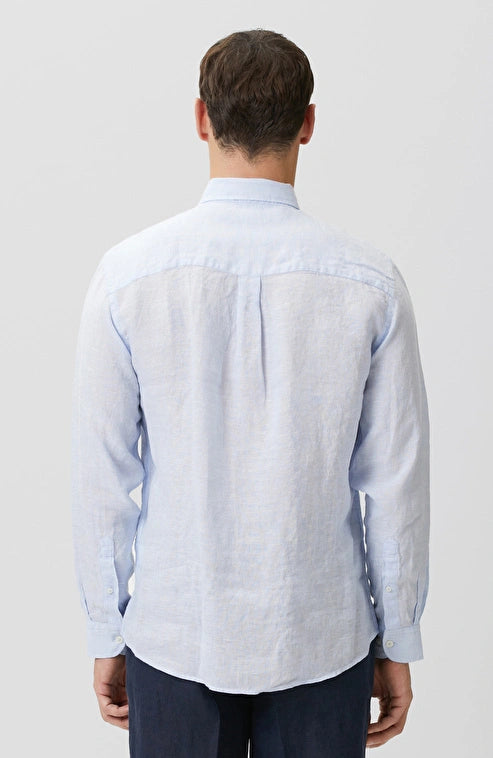 MEN'S Light Blue Comfort Linen Shirt