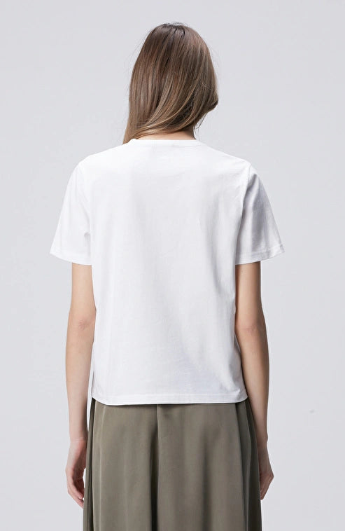 WOMEN'S N-Green White T-shirt