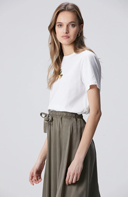 WOMEN'S N-Green White T-shirt