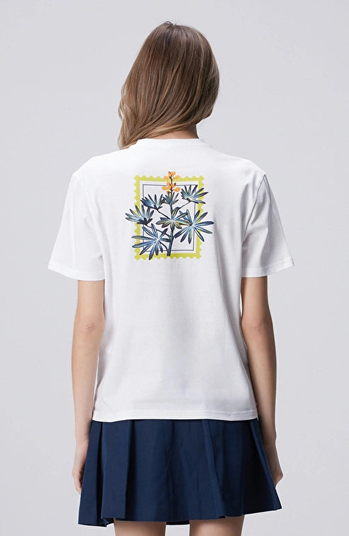 WOMEN'S N-Tech Off-White Printed T-shirt