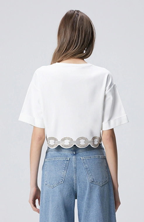 WOMEN'S N-Green Off-White T-shirt