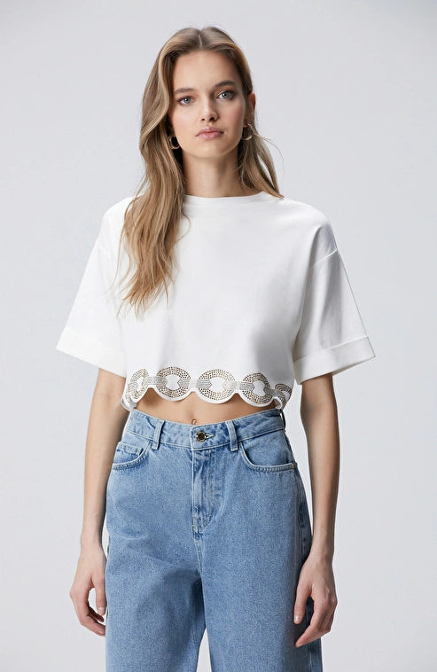 WOMEN'S N-Green Off-White T-shirt