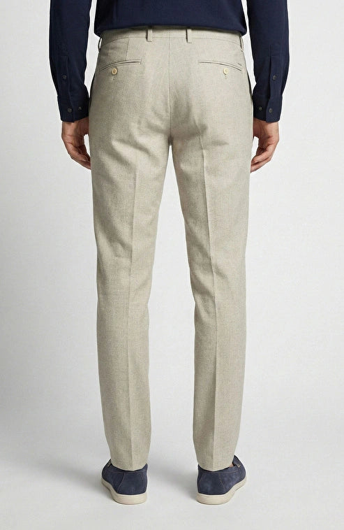 MEN'S Beige Diagonal Trousers