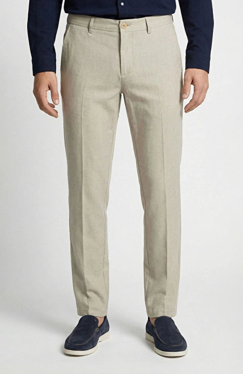 MEN'S Beige Diagonal Trousers