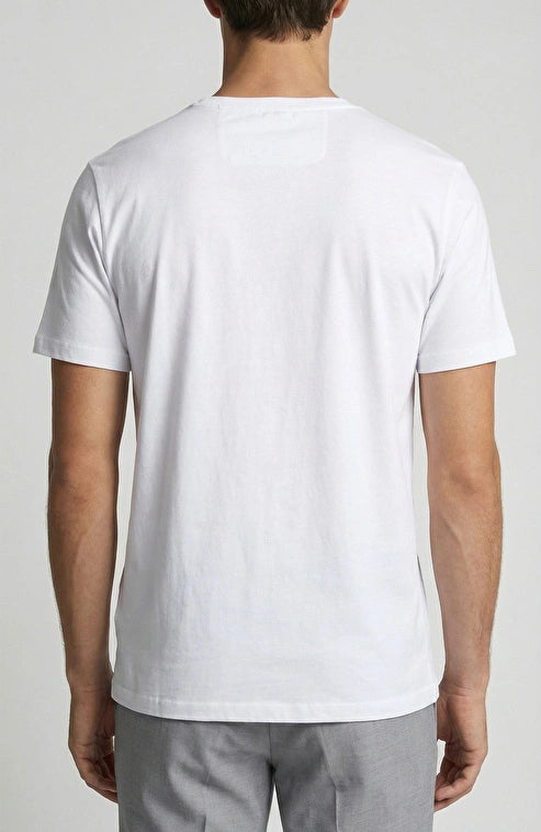 MEN'S White Basic T-shirt