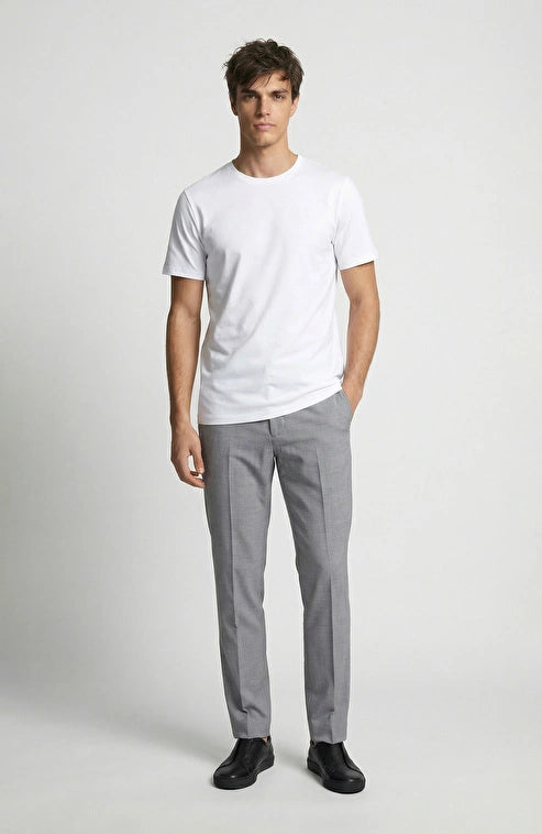 MEN'S White Basic T-shirt