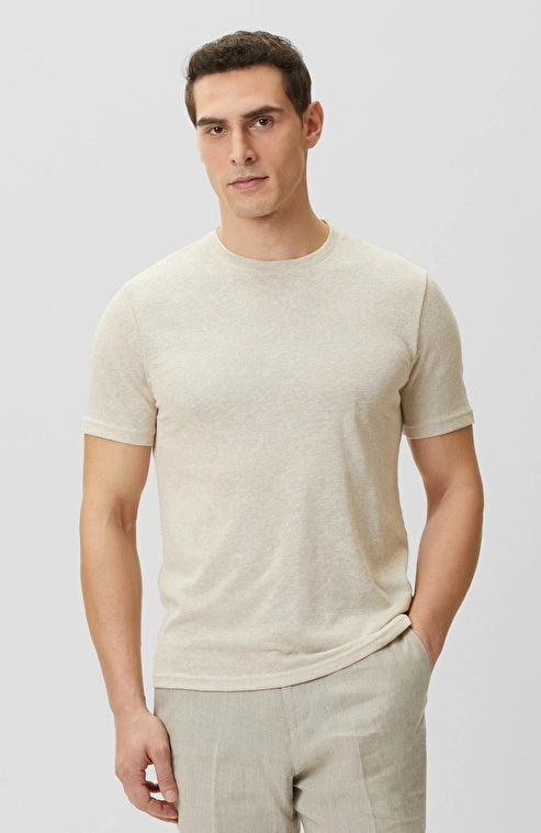 MEN'S N-Green Beige Basic T-shirt