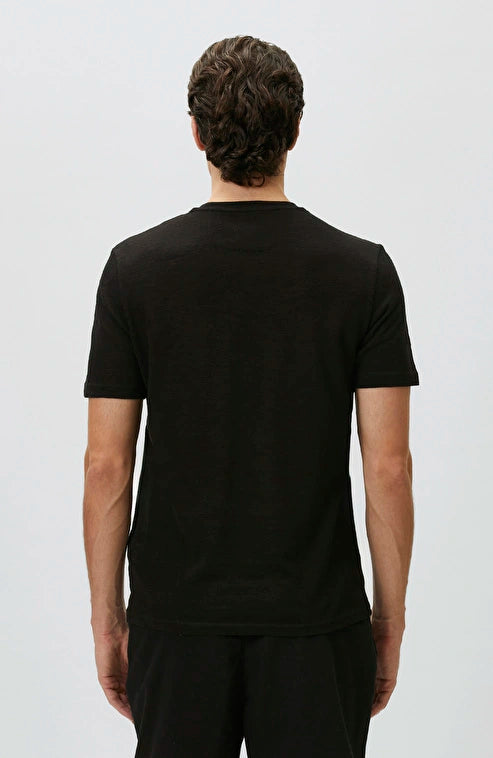 MEN'S N-Green Black Basic T-shirt