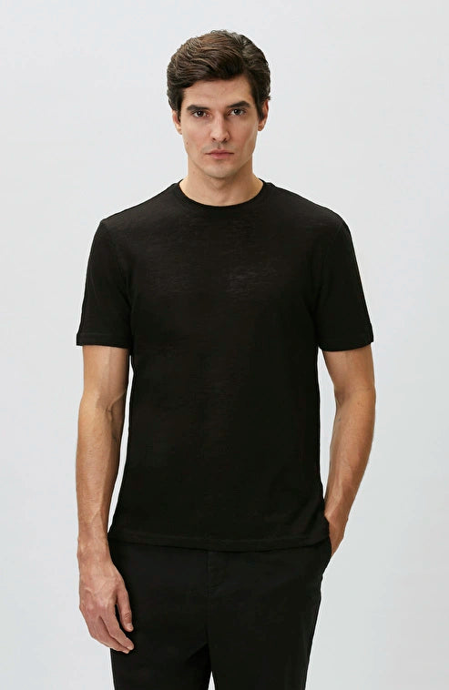 MEN'S N-Green Black Basic T-shirt
