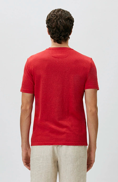 MEN'S N-Green Red Basic T-shirt