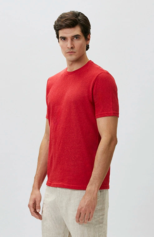 MEN'S N-Green Red Basic T-shirt