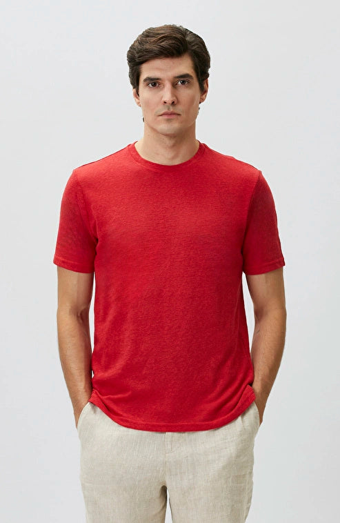 MEN'S N-Green Red Basic T-shirt