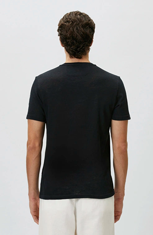 MEN'S N-Green Navy Blue Basic T-shirt