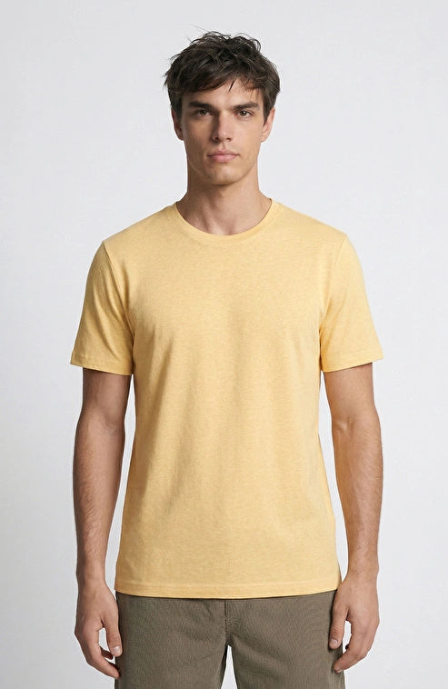 MEN'S N-Green Yellow Basic T-shirt