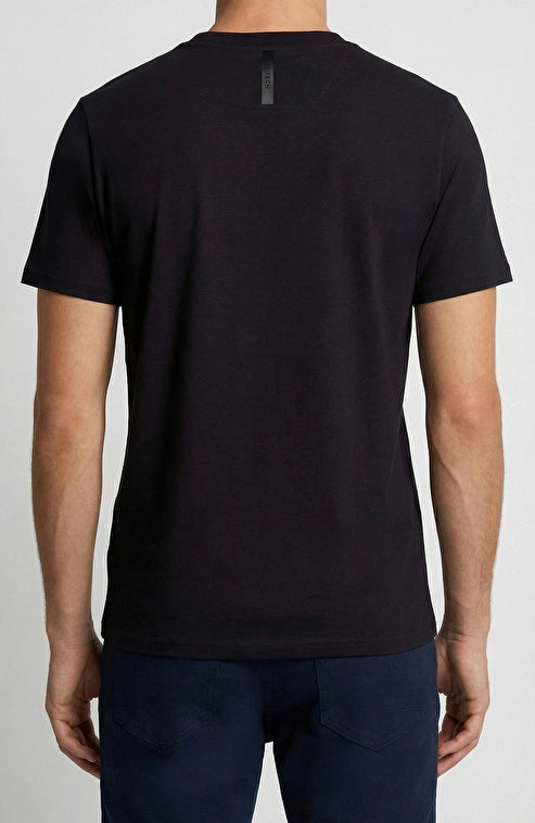 MEN'S N-Tech Black Hologram Printed T-shirt
