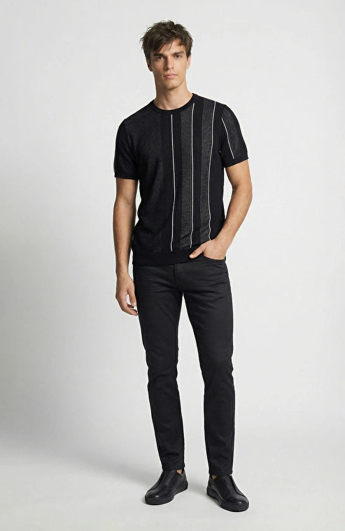 MEN'S Black Knitted Sweater