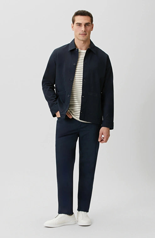 MEN'S Navy Comfort Lyocell Outer Shirt