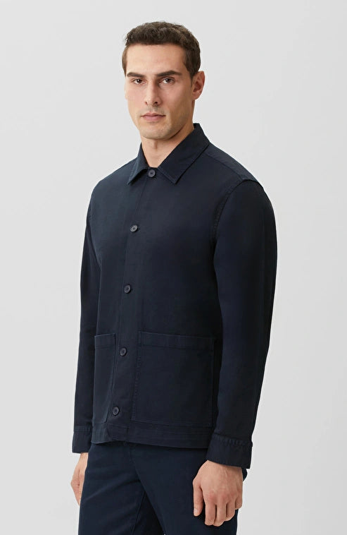 MEN'S Navy Comfort Lyocell Outer Shirt