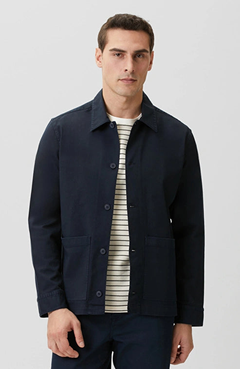 MEN'S Navy Comfort Lyocell Outer Shirt