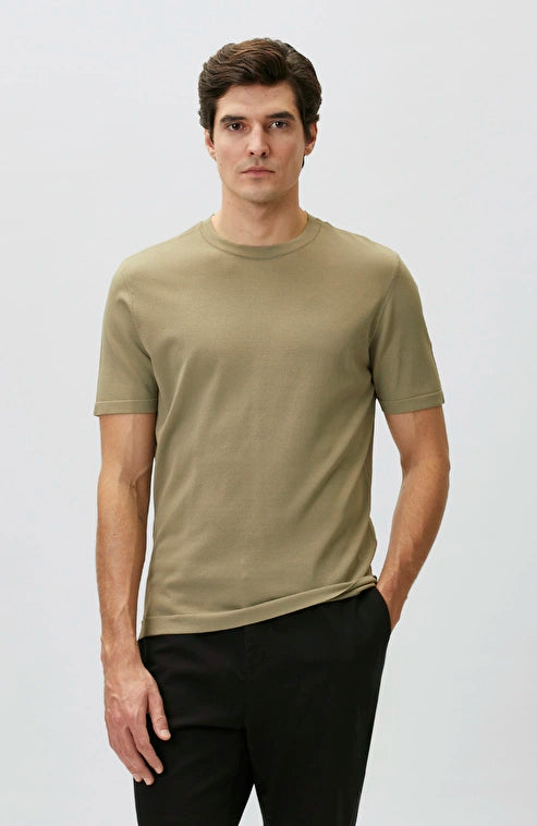 MEN'S Khaki Knitted Sweater