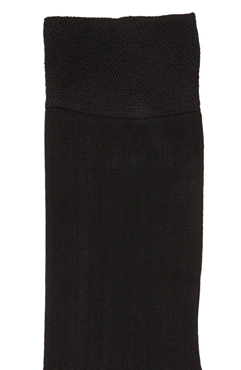 MEN'S Black Thin Bamboo Socks
