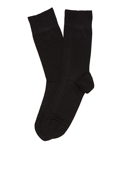 MEN'S Black Thin Bamboo Socks