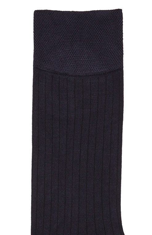 MEN'S Navy Blue Thin Bamboo Socks