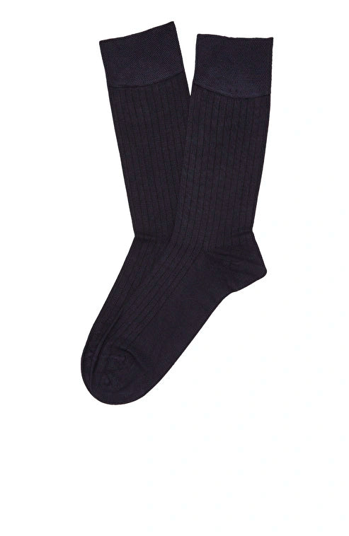 MEN'S Navy Blue Thin Bamboo Socks