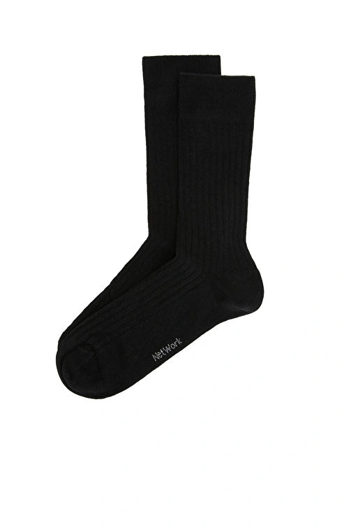 MEN'S Black Cotton Socks