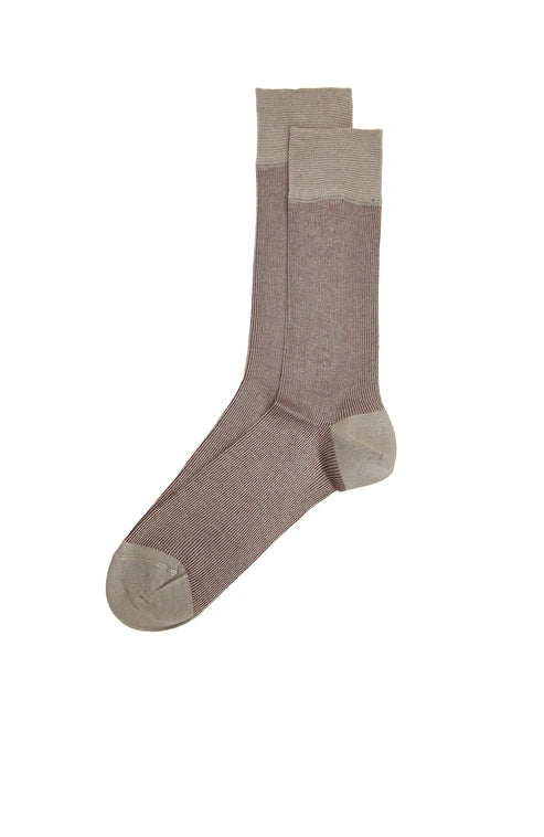 MEN'S Burgundy Patterned Bamboo Socks