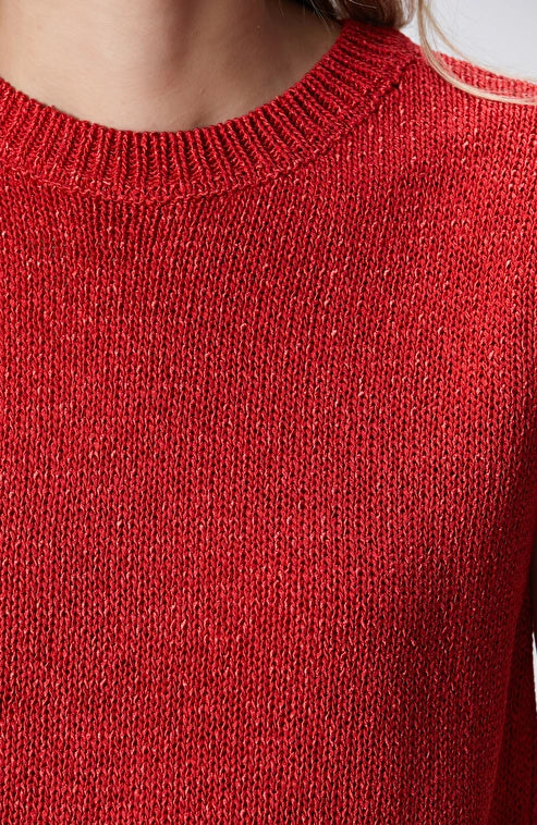 WOMEN'S Red Sleeveless Knit