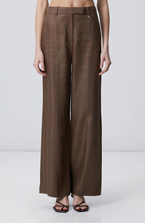 WOMEN'S Mink Linen Trousers