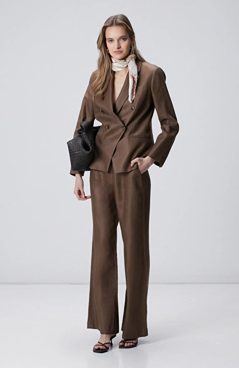 WOMEN'S Mink Linen Trousers