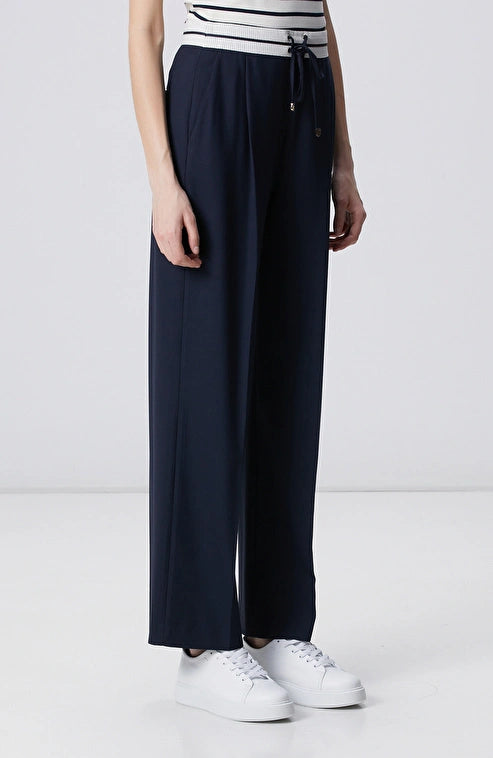 WOMEN'S N-Green Navy Blue Trousers