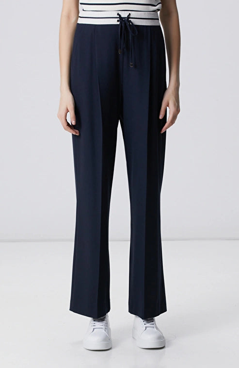WOMEN'S N-Green Navy Blue Trousers