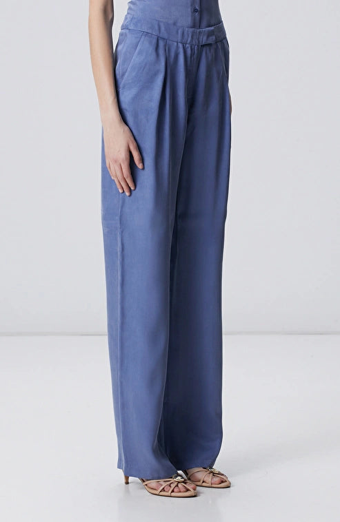 WOMEN'S Blue Cupro Pants