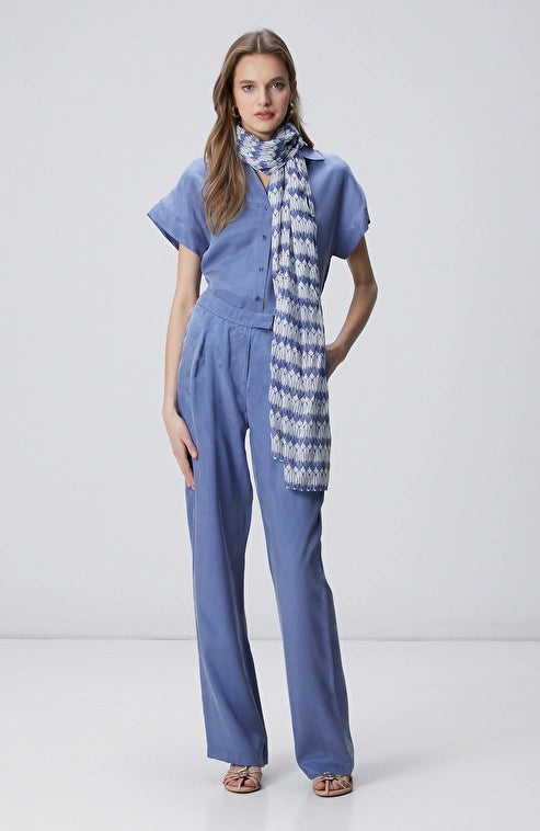 WOMEN'S Blue Cupro Pants