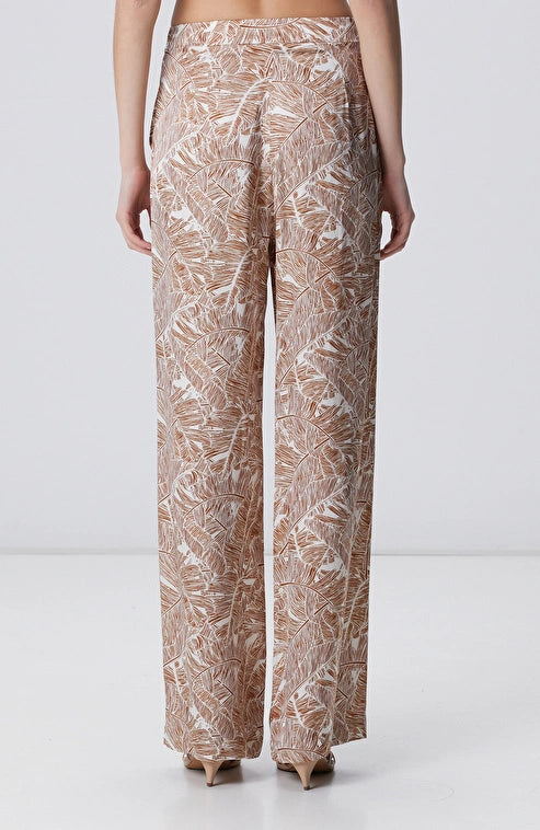 WOMEN'S Cinnamon Leaf Patterned Trousers