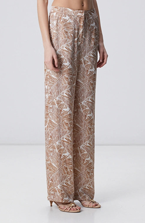 WOMEN'S Cinnamon Leaf Patterned Trousers