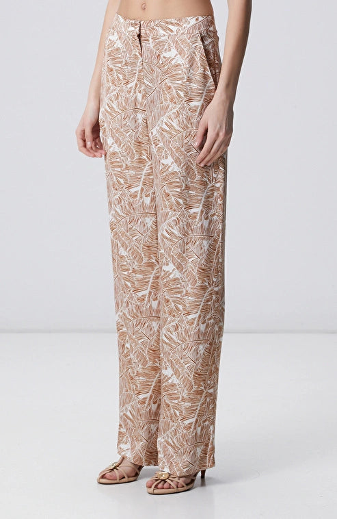 WOMEN'S Cinnamon Leaf Patterned Trousers