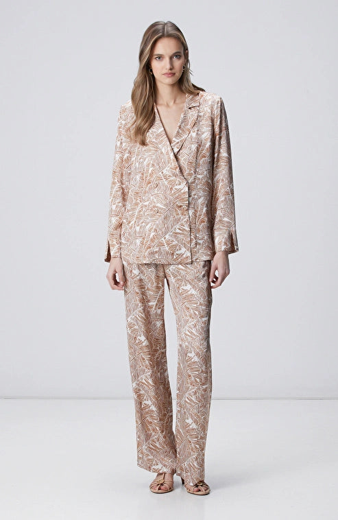 WOMEN'S Cinnamon Leaf Patterned Trousers
