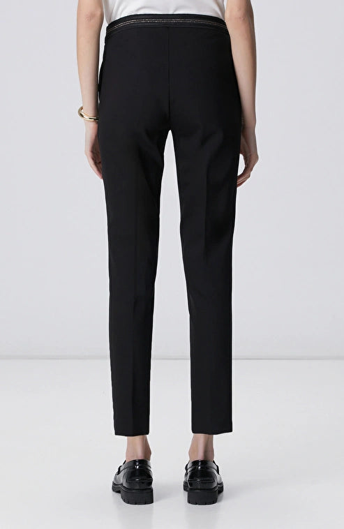 WOMEN'S Black Pants with Elastic Waistband