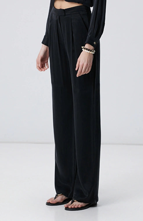 WOMEN'S Black Cupro Pants