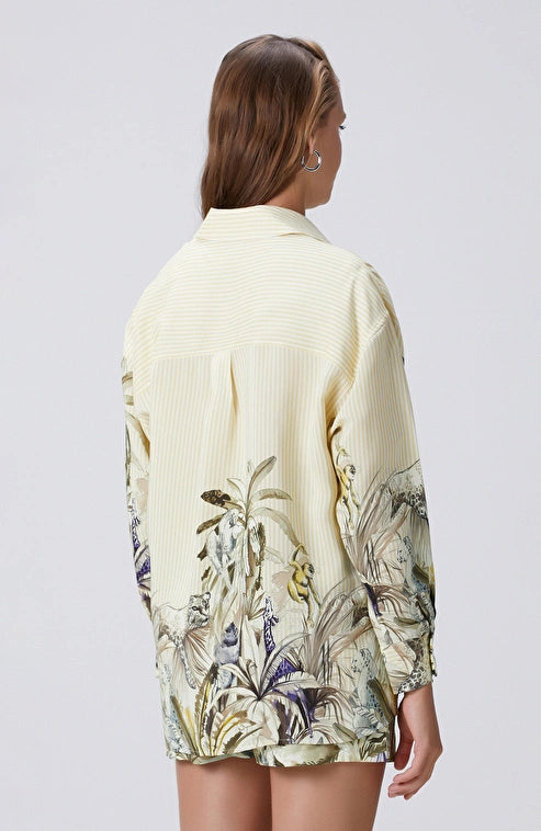 WOMEN'S N-Green Yellow Green Shirt
