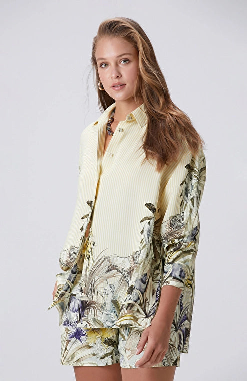 WOMEN'S N-Green Yellow Green Shirt