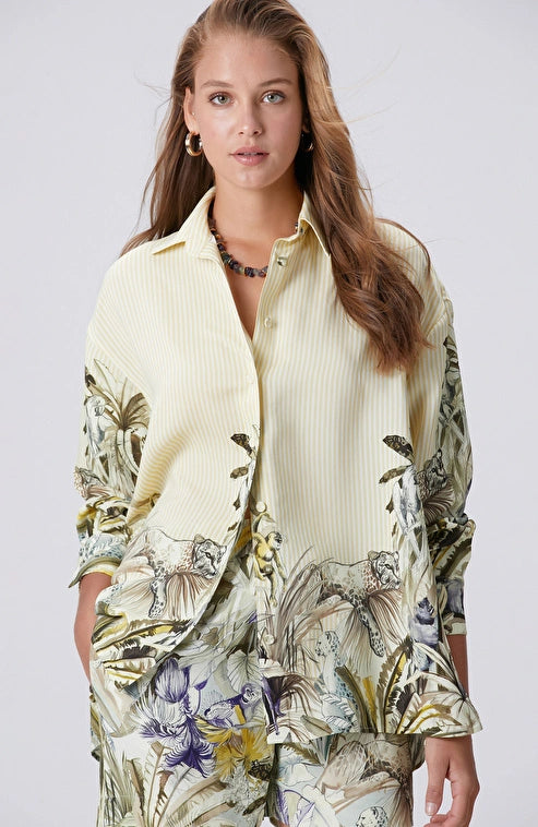 WOMEN'S N-Green Yellow Green Shirt