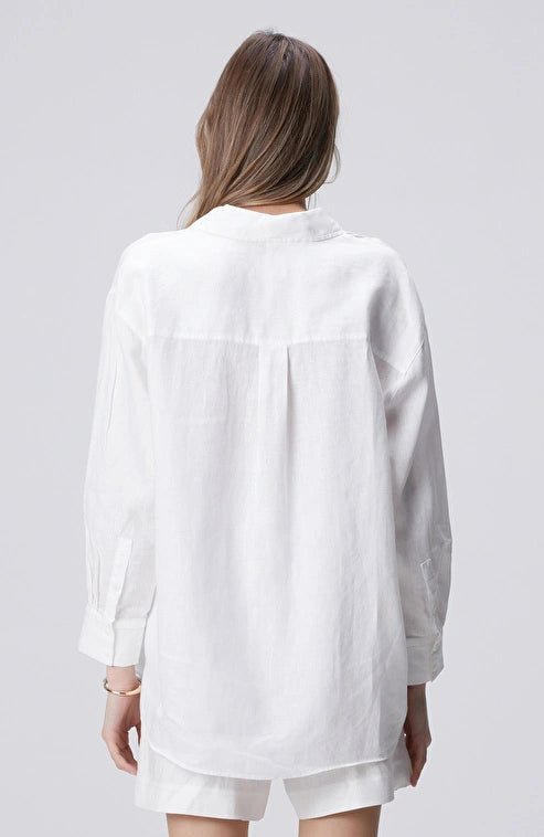 WOMEN'S White Linen Shirt